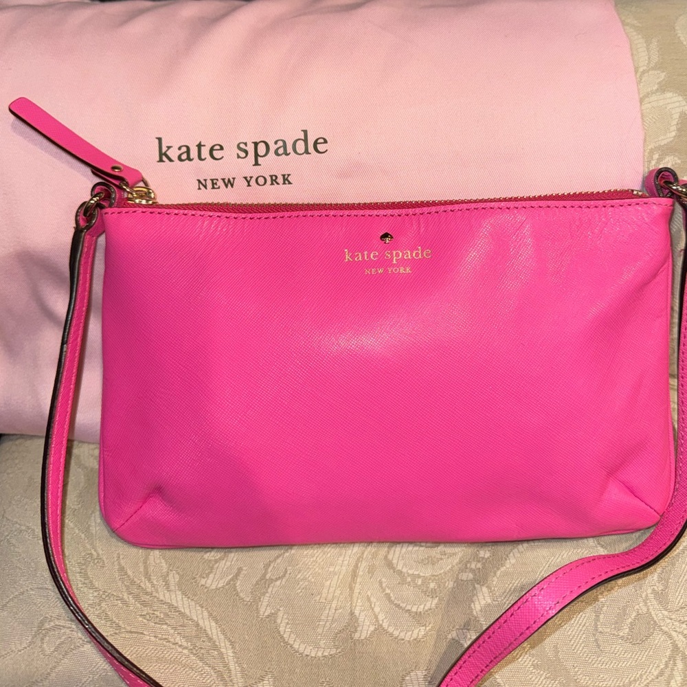 Kate Spade Pink Crossbody with Dust Bag